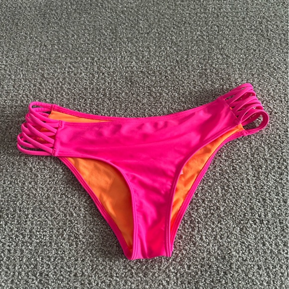 Hollister Other - Neon Pink Strappy Bikini Bottom
